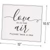 Fun Express Favor Fans Table Sign – Elegant Party Decor for Weddings Receptions Showers & Special Occasions – Perfect for Guest Seating Personalized Displays and Party Favor Stations – 1 Piece