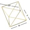 Fun Express Gold Geometric Triangular Centerpiece Decorations – Modern Home Décor for Weddings Parties & Special Occasions – Stylish Table Accents & Décor Pieces for Contemporary Interiors – 3 Pieces