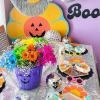 Fun Express Groovy Flower Power Luncheon Napkins – Colorful Retro Floral Party Napkins Birthdays Weddings Baby Showers Special Events – Perfect Vibrant Celebrations & Floral Themed Parties – 16 Pieces