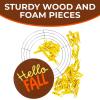 Fun Express Hello Fall Sunflower Clothespin Wreath Craft Kit – Makes 1