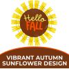 Fun Express Hello Fall Sunflower Clothespin Wreath Craft Kit – Makes 1