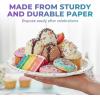 Fun Express Ice Cream Party Sprinkles Paper Dessert Plates – Multicolor Disposable Plates for Birthday Bridal Baby Shower Wedding New Year Christmas Events – Birthday Theme Party Supplies – 8 Pieces
