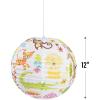 Fun Express Jungle Baby Shower Paper Lanterns – Safari-Themed Party Decorations for Baby Showers Gender Reveals or Nursery Décor – Featuring Vibrant Animal Shapes and Bright Colors – 6 Pieces