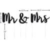 Fun Express Mr. & Mrs. Yard Sign Set – 3 Pieces, 22½” x 13½” – Wedding Congratulations Yard Decor, Outdoor Lawn Sign, Wedding Lawn Decorations