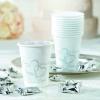 Fun Express Plastic Disposable Wedding Cups, Two Hearts One Love Cups, Lot of 50 Bulk Pack 16 oz Heart, Fancy Plastic for Wedding Reception Bridal Shower Engagement Party Bachelorette Party Friends