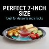 Fun Express Rockin’ 50’s Party Record Paper Dessert Plates – Records Theme Decorations Paper Plates – Disposable Dessert Plates for Music Concert Birthday Party Baby Shower Decor Supplies – 8 Pieces