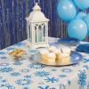 Fun Express Snowflake Tablecloth Roll (100 feet Long) Christmas and Winter Party Supplies – VBS Vacation Bible School Decor