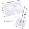 Fun Express Tied Bow Wedding Guest Book & Pen Set – Elegant Wedding Decor for Guest Signatures – Perfect for Bridal Showers Receptions & Special Occasions Stylish & Classic Design – 2 Pieces