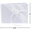 Fun Express White Lace Wedding Guest Book – Elegant Home Decor Beautiful Intricate Lace Design – Perfect for Capturing Wedding Memories – Ideal for Receptions Special Occasions Celebrations – 1 Piece