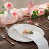 Fun Express White Washed Faux Wood Chargers – Elegant Durable Table Setting Accents for Weddings Parties Special Events – Stylish Table Decor Enhancer – Catering Banquets Special Occasions – 25 Pieces