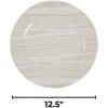Fun Express White Washed Faux Wood Chargers – Elegant Durable Table Setting Accents for Weddings Parties Special Events – Stylish Table Decor Enhancer – Catering Banquets Special Occasions – 25 Pieces