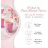 Perfectly Paris Eiffel Tower Pink Disposable Paper Cups, 9 oz, 8-Count – Cute Pink Party Cups for Birthday, Baby Shower, Bridal Shower & Paris Theme Decorations – Fun Tableware for Events