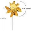 Pinwheels for Kids (Bulk Set of 36) Great for Weddings, Yards and Garden Decor (Gold)