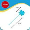 Pinwheels for Kids (Bulk Set of 36) Great for Weddings, Yards and Garden Decor (Light Blue)