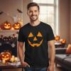 Pumpkin Face Unisex T-Shirt for Unisex Adults – Perfect For Halloween Parties and Costume Fun