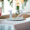 Silver Glitter Table Numbers 1 through 12 – Wedding Party Supplies