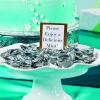 Sole Favors Butter Mints Individually Wrapped Bulk 108 Pack – Soft Buttermints Candy for Wedding Favors for Guests | Pink Mint Party Favor for Bridal Shower, Baby Shower & Graduation Celebrations(Silver)