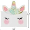 Talking Tables We Heart Unicorns Face Luncheon Napkins – 16 Count, Durable Paper & Adorable Party Supplies For Kids’ Birthdays, Baby Showers & Celebrations