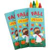 4-Color Religious Fall Crayons – 24 Pieces