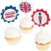 Fun Express – Royal Baby Shower Cupcake Picks for Baby – Party Supplies – Serveware & Barware – Picks & Stirrers & Parasols – Baby – 25 Pieces