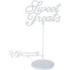 Fun Express – Sweet Treats White Calligraphy Sign for Wedding – Home Decor – Decorative Accessories – Misc Decorative Accessories – Wedding – 1 Piece