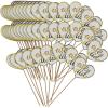 Fun Express – We Did Cupcake Picks for Wedding – Party Supplies – Serveware & Barware – Picks & Stirrers & Parasols – Wedding – 50 Pieces