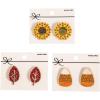 Fun Express 1″ Fall Icons Charm-Style Metal Stud Earrings – 3 Pc.