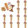 Fun Express 3 1/4″ x 7 1/4″ Multicolor Fall Scarecrow Tube Craft Kit – Makes 12