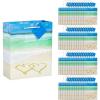 Fun Express 7 1/2″ x 9″ Bulk 60 Pieces Medium Wedding Beach Gift Bags with Tags