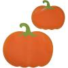 Fun Express Fall Leaf Cutouts with Glitter – 6 Pc(Pumpkin)