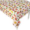 Fun Express Fall Party Leaves & Acorns Printed Tablecloth