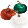 Fun Express Fall Velvet Pumpkins – 3 Pc