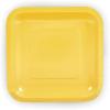 Fun Express Mimosa Yellow Square Paper Dessert Plates – Color Themed Paper Tableware Plates – Disposable Dessert for Birthday Baby Shower Party Supplies Holiday Lunch Dessert Anniversary – 24 Pieces