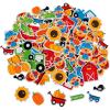 Fun Express Pumpkin Patch Foam Shapes – Bulk Set of 500 Pieces – Fall and Halloween DIY Crafts for Kids
