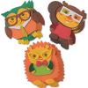 Nerdy Fall Critter Foam Magnets Craft Kit – Makes 12 – DIY Crafts for Kids and Fun Home Activities