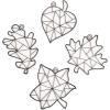 Paint Your Own Fall Leaf Suncatchers – 24 Pieces