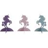 Pink, Blue & Purple Unicorn Party 3D Cardstock Centerpieces – 8″ x 10″ (1 Set) – Perfect for Kids’ Birthday Parties, Baby Showers & Magical Celebrations