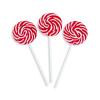 Red Swirl Lollipop Sucker, Bulk Set of 48 Individually Wrapped Pops for Candy Buffets, Graduation Parties, Anniversaries & Weddings(Red)