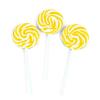 Red Swirl Lollipop Sucker, Bulk Set of 48 Individually Wrapped Pops for Candy Buffets, Graduation Parties, Anniversaries & Weddings(Yellow)