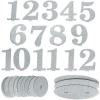 Silver Glitter Table Numbers 1 through 12 – Wedding Party Supplies