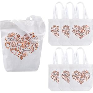 10″ x 12″ Medium Fall for Jesus Tote Bags – 6 Pieces
