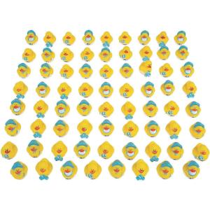 Bulk Mini Baby Boy Shower Rubber Duckies – 72 Pc. – Toys – 72 Pieces