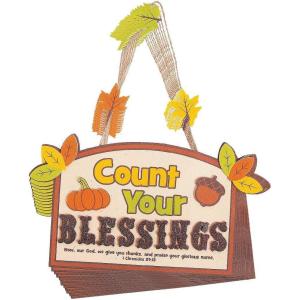 Count Your Blessings Sign Craft Kit for Fall – Makes 12 – Crafts for Kids and Fun Home Activities