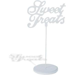 Fun Express – Sweet Treats White Calligraphy Sign for Wedding – Home Decor – Decorative Accessories – Misc Decorative Accessories – Wedding – 1 Piece