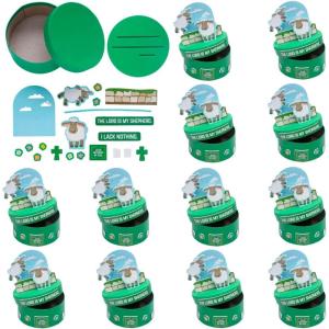 Fun Express 3 3/4″ x 4 1/4″ Ireland VBS The Lord is My Shepherd Prayer Box Craft Kit – Makes 12
