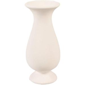 Fun Express DIY Ceramic Vase Set of 12 – Small White Bud Vases in Bulk for Centerpieces | Mini Pottery Vases for Home Decor, Wedding Decorations for Tables & Crafts for Kids | Paintable Clay Vase Kit