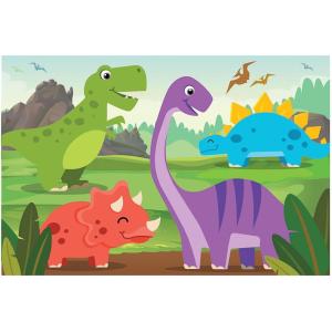 Fun Express Dinosaur VBS Bright Backdrop – VBS Vacation Bible School Supplies/Decor, 3 Pieces