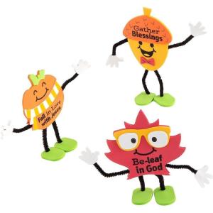 Fun Express Faith Fall 3D Stand UP CK – Craft Kits – 12 Pieces