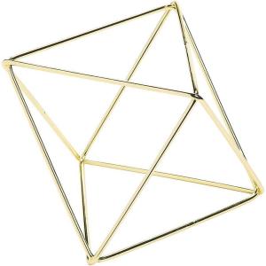 Fun Express Gold Geometric Triangular Centerpiece Decorations – Modern Home Décor for Weddings Parties & Special Occasions – Stylish Table Accents & Décor Pieces for Contemporary Interiors – 3 Pieces