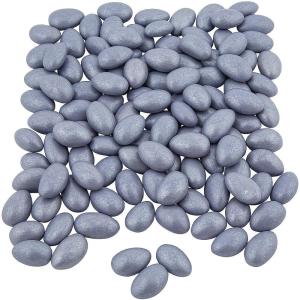 Jordan Almonds Candy – Silver Coated Almonds for Weddings, Candy Buffets & Party Favors, 1 lb Bag